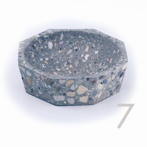 polished concrete terrazzo decorative bowl dish