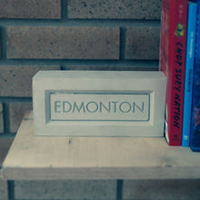 City of Edmonton concrete brick book end