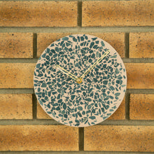 Marble Terrazzo Clock with Brass Hands