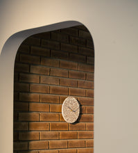 Marble Terrazzo Clock with Brass Hands