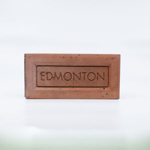 City of Edmonton concrete brick book end