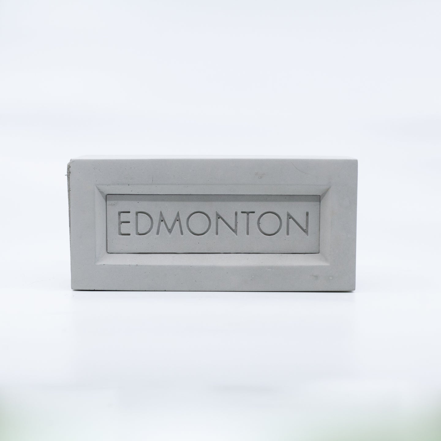 City of Edmonton concrete brick book end