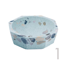 concrete terrazzo decorative bowl dish